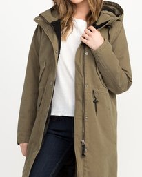 2 HIGHLANDS PARKA Grün L3JKRDRVF8 RVCA