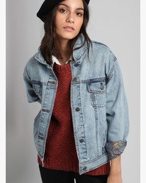 0 GRILLO DENIM JACKET  L3JKRXRVF8 RVCA