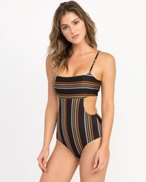 3 SIDE LINE ONE PIECE  L3SWRCRVF8 RVCA
