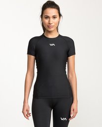 0 VA Compression - Sports Short Sleeves T-Shirt for Women  L4TPWDRVF8 RVCA