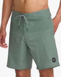 6 Curren Caples - Bermuda da bagno da Uomo Green M1031RCT RVCA