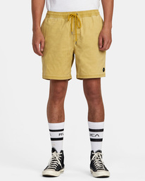 1 Escape - Elasticated Shorts for Men Beige M2073REE RVCA