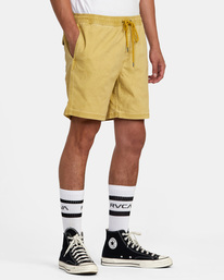 6 Escape - Elasticated Shorts for Men Beige M2073REE RVCA