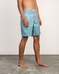6 Pulled Lines Trunk - 19" Boardshorts for Men  N1BSRERVP9 RVCA