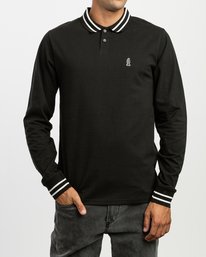 0 Hi Grade ANP - Long Sleeves Polo for Men  N1KTRERVP9 RVCA