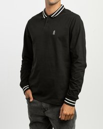 3 Hi Grade ANP - Long Sleeves Polo for Men  N1KTRERVP9 RVCA