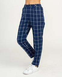 2 Hey Now - Grid Trousers for Women  N3PTRDRVP9 RVCA