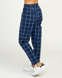 4 Hey Now - Grid Trousers for Women  N3PTRDRVP9 RVCA
