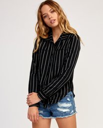 0 Boarding Now - Chemise à boutonnière pour Femme  N3SHRARVP9 RVCA