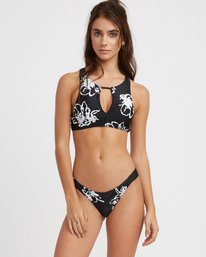 0 Sage Vaughn Floral - Haut de bikini coupe Halter pour Femme Noir N3STRTRVP9 RVCA