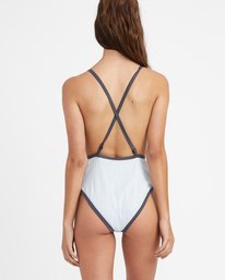 2 Linear - One Piece Swimsuit for Women Gray N3SWRERVP9 RVCA