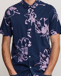 3 Sage Vaughn Linear - Short Sleeves Shirt for Men  P1SHRCRVS9 RVCA