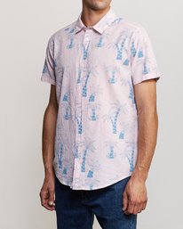 3 Kristen Liu Wong g Palms - Chemise à manches courtes pour Homme  P1SHRERVS9 RVCA