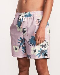2 Eclectic Elastic Short - 17" Boardshorts for Men Rosa P1VORCRVS9 RVCA
