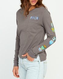 2 Kristen Liu Wong Cacti - Long Sleeves T-Shirt for Women  P3LSRARVS9 RVCA