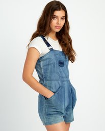 3 Crack It - Short Overalls for Women  P3ONRFRVS9 RVCA
