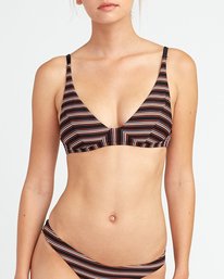 2 Bandit Striped - Bralette Bikini Top for Women  P3STRLRVS9 RVCA