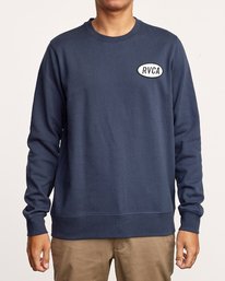 2 Leisure Crew  - Sweat pour Homme Bleu Q1CRRARVF9 RVCA