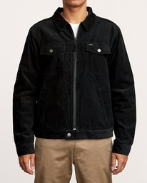 5 Easy Trucker  - Veste en sherpa et velours côtelé pour Homme  Q1JKRJRVF9 RVCA