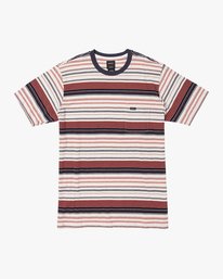 0 Deadbeat Stripe  - Short Sleeve Knit T-Shirt  Q1KTRARVF9 RVCA