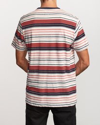 2 Deadbeat Stripe  - Short Sleeve Knit T-Shirt  Q1KTRARVF9 RVCA