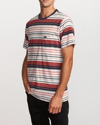 4 Deadbeat Stripe  - Short Sleeve Knit T-Shirt  Q1KTRARVF9 RVCA