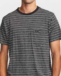 3 Foz Stripe Crew  - Short Sleeve Knit T-Shirt  Q1KTRCRVF9 RVCA