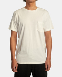 1 Ptc 2 Pigment - Pocket T-Shirt for Men White Q1KTRORVF9 RVCA