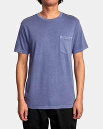 1 Ptc 2 Pigment - Pocket T-Shirt for Men Blue Q1KTRORVF9 RVCA