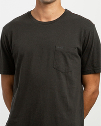 3 Ptc 2 Pigment - Pocket T-Shirt for Men Black Q1KTRORVF9 RVCA