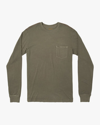 0 PTC Pigment  - Maglietta a Maniche Lunghe da Uomo Green Q1KTRPRVF9 RVCA