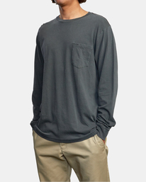 5 PTC Pigment  - Camiseta de manga larga para Hombre Negro Q1KTRPRVF9 RVCA
