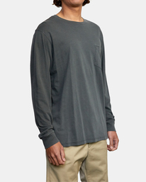 6 PTC Pigment  - Camiseta de manga larga para Hombre Negro Q1KTRPRVF9 RVCA