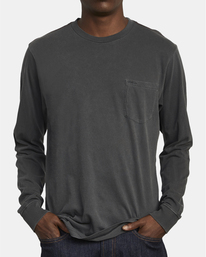 11 PTC Pigment  - Long Sleeve T-Shirt Black Q1KTRPRVF9 RVCA