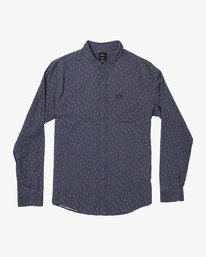 0 Prelude Floral  - Long Sleeve Shirt Blue Q1SHRBRVF9 RVCA