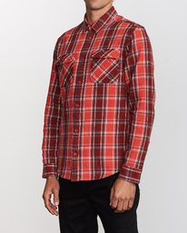 4 That'll Work Flannel  - Camiseta de manga larga  para Hombre  Q1SHRERVF9 RVCA