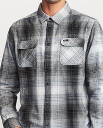 3 Muir  - Chemise flanelle à manches longues pour Homme  Q1SHRFRVF9 RVCA