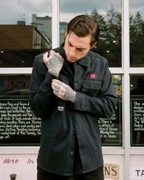 4 Smith Street  - Long Sleeve Shirt  Q1SHRHRVF9 RVCA