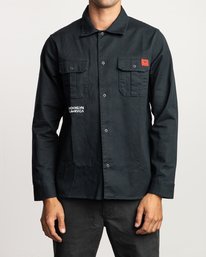 1 Smith Street  - Long Sleeve Shirt  Q1SHRHRVF9 RVCA