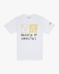 0 RVCA Blocker  - Short Sleeve T-Shirt White Q1SSSARVF9 RVCA