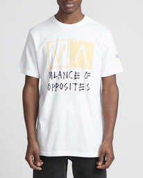 2 RVCA Blocker  - Short Sleeve T-Shirt White Q1SSSARVF9 RVCA