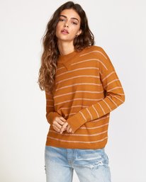 0 Tristan  - Sweat rayé pour Femme  Q3JPRERVF9 RVCA