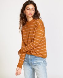 2 Tristan  - Sweat rayé pour Femme  Q3JPRERVF9 RVCA
