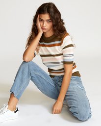 0 Nora  - Striped Knit Sweater  Q3JPRGRVF9 RVCA