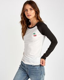 3 Cherries  - Baseball T-Shirt  Q3LSRARVF9 RVCA