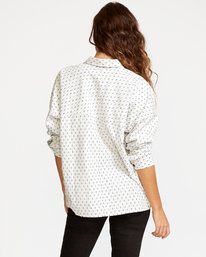 1 Hera  - Camisa abotonada holgada para Mujer Blanco Q3SHRBRVF9 RVCA