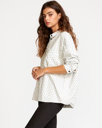 3 Hera  - Camisa abotonada holgada para Mujer Blanco Q3SHRBRVF9 RVCA