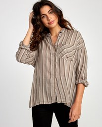 0 Hera  - Camisa abotonada holgada para Mujer  Q3SHRBRVF9 RVCA