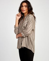 3 Hera  - Camisa abotonada holgada para Mujer  Q3SHRBRVF9 RVCA