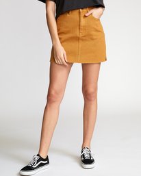 0 Rowdy Denim  - Mini-jupe pour Femme  Q3SKRFRVF9 RVCA